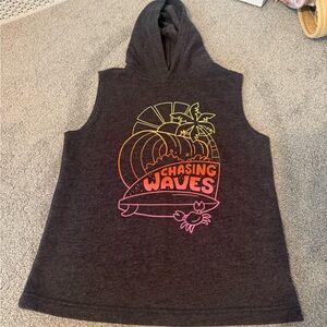 Boys “Chasing Waves” tank top-hoodie and shorts set
